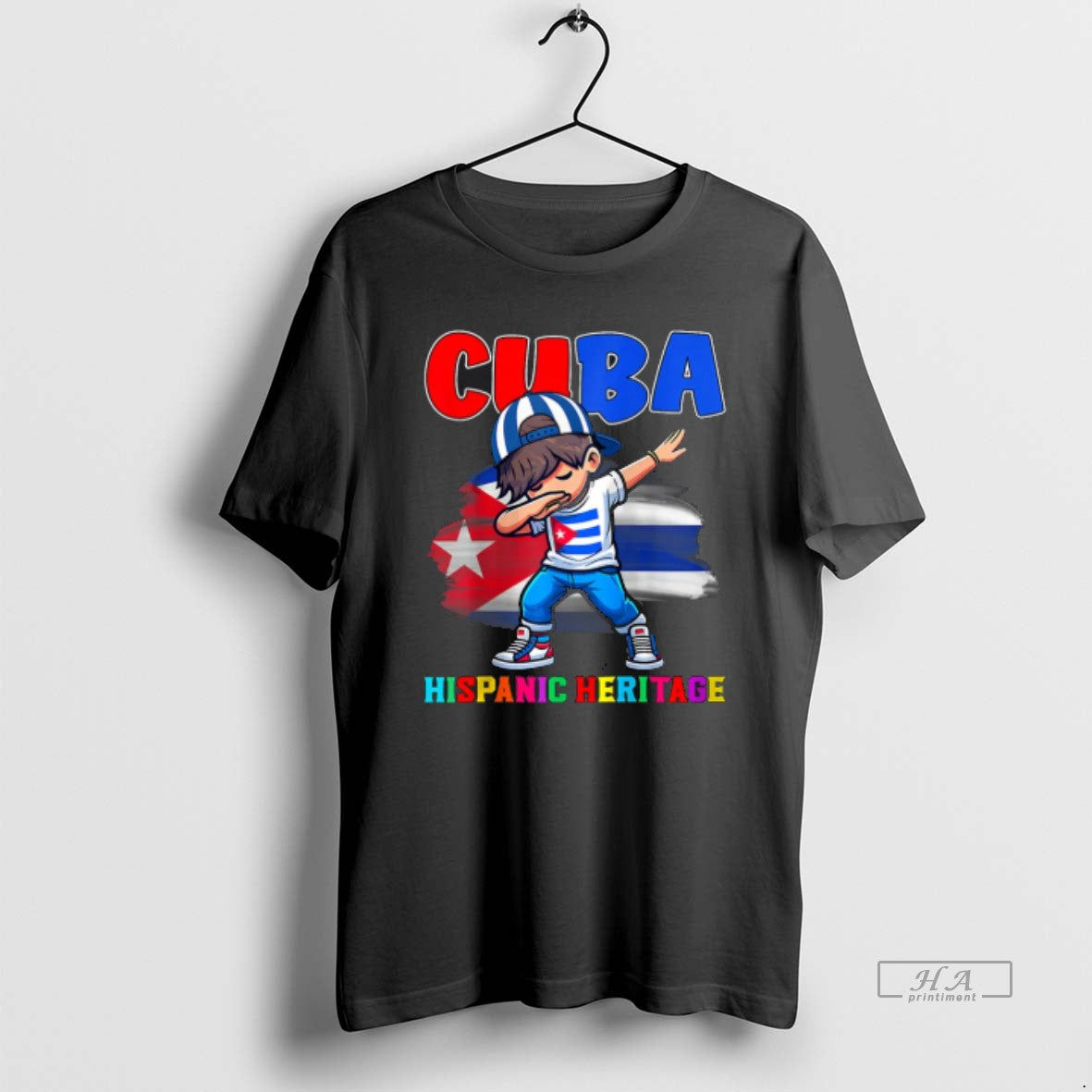 Official Trendy Hispanic Heritage Month Cuban Flag Cuba Dabbing