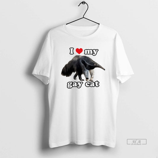 Official Trendy I Love My Gay Cat Pilosa