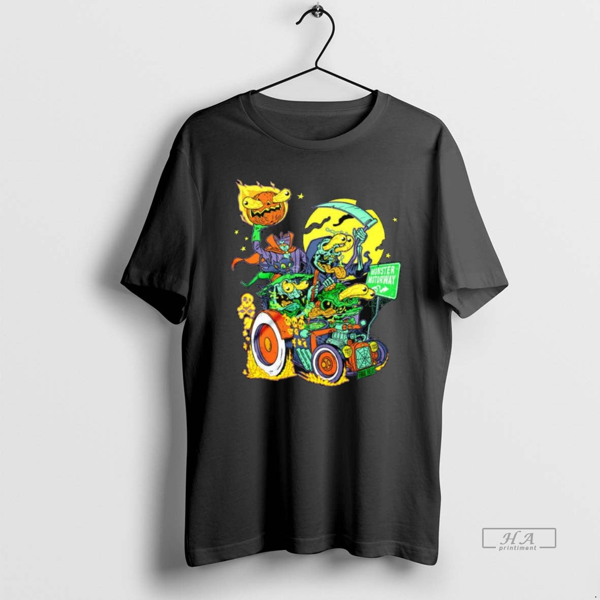 Official Trendy Monster Motorway Halloween Long Sleve