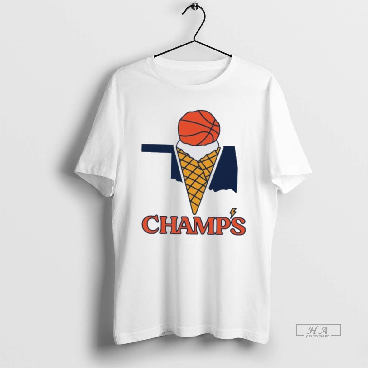 Official Trendy Oklahoma Champs Ice Cream Logo