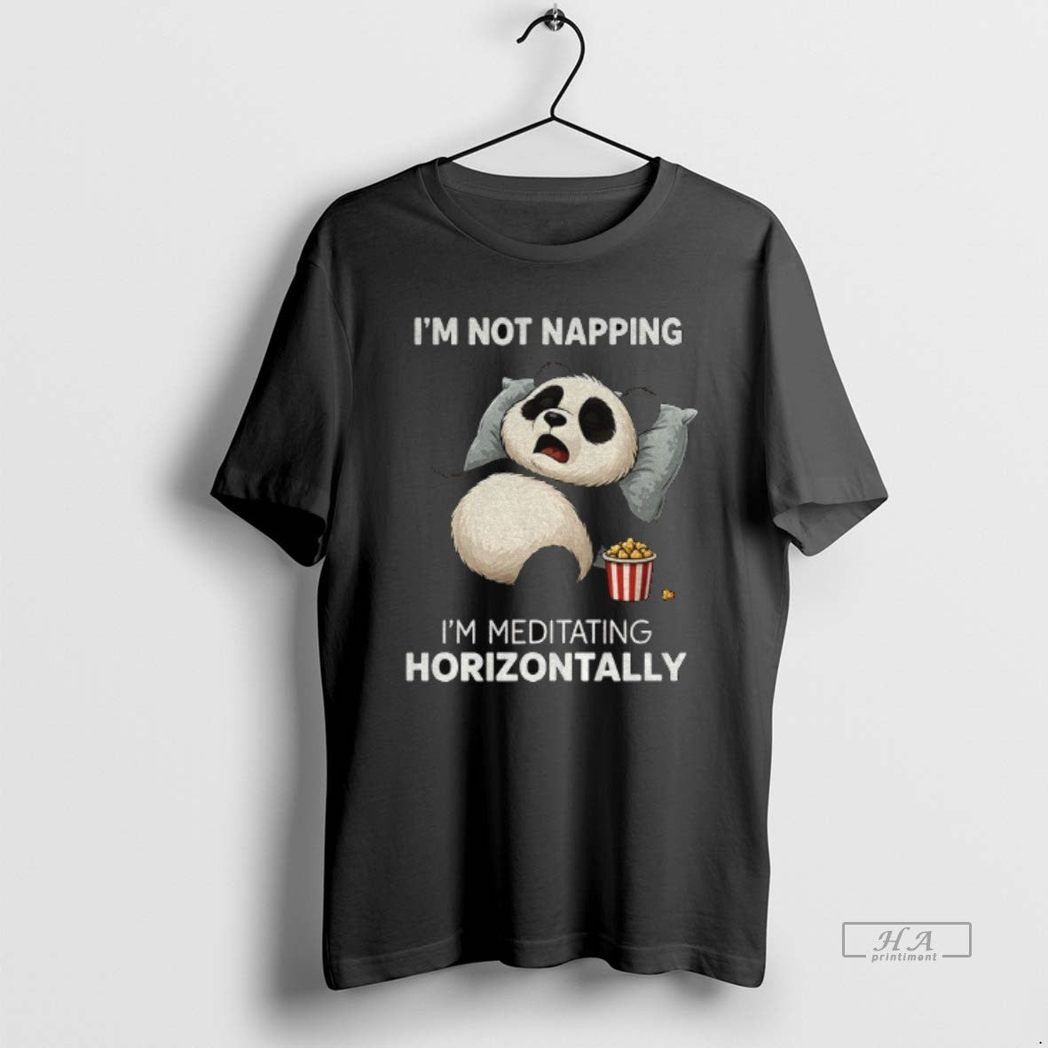 Official Trendy Panda Popcorn Im Not Napping Im Meditating Horizontally