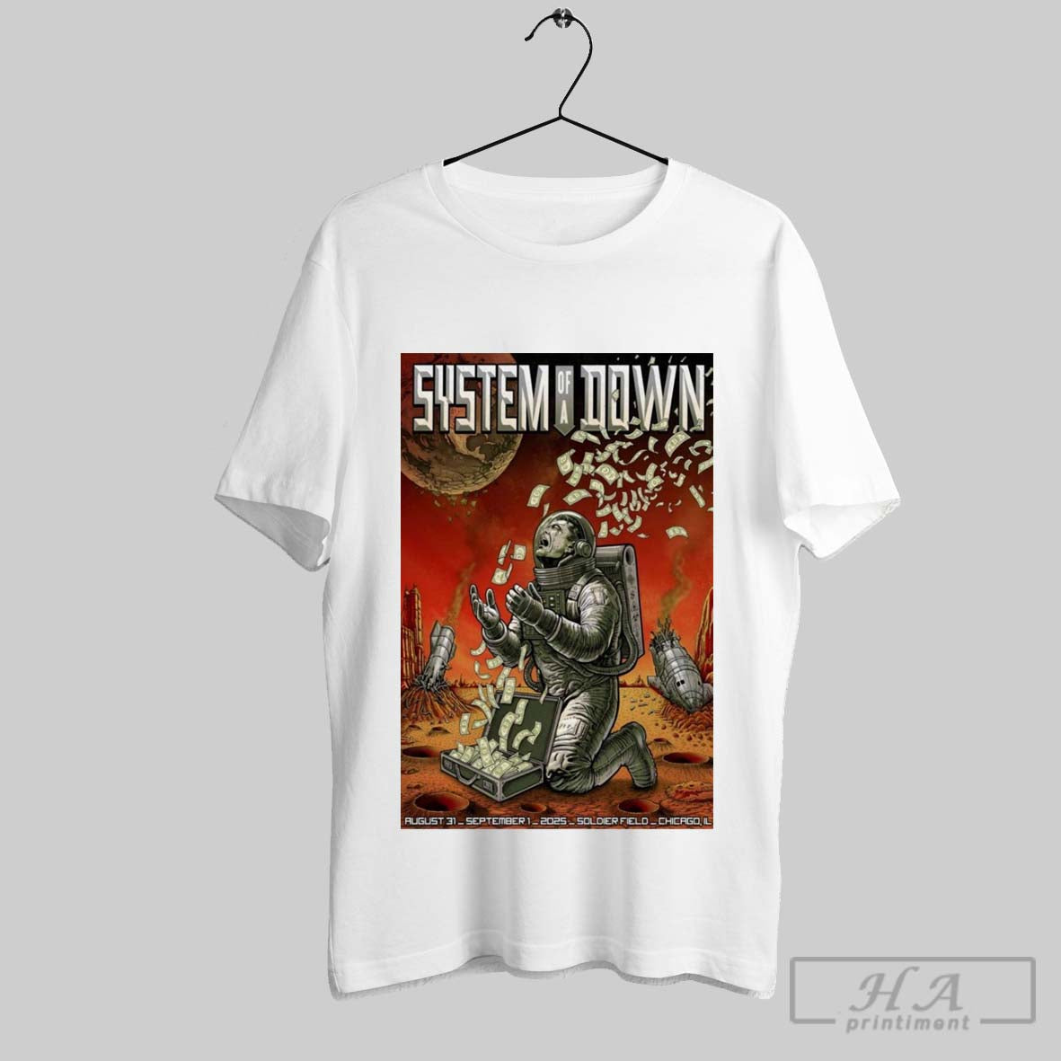 Official Trendy Poster System Of A Down August 31 September 1 2025 Soldier Field Chicago
