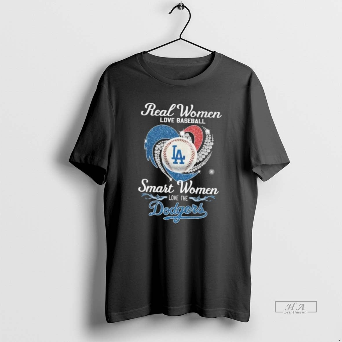 Official Trendy Real Women Love Baseball Smart Women Love The Los Angeles Dodgers Diamond Heart