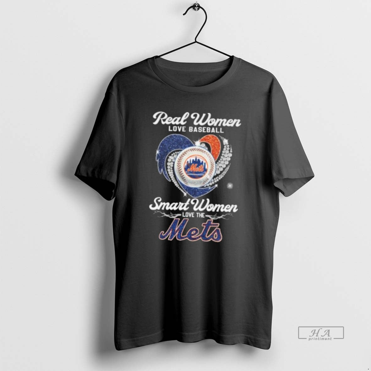 Official Trendy Real Women Love Baseball Smart Women Love The New York Mets Diamond Heart