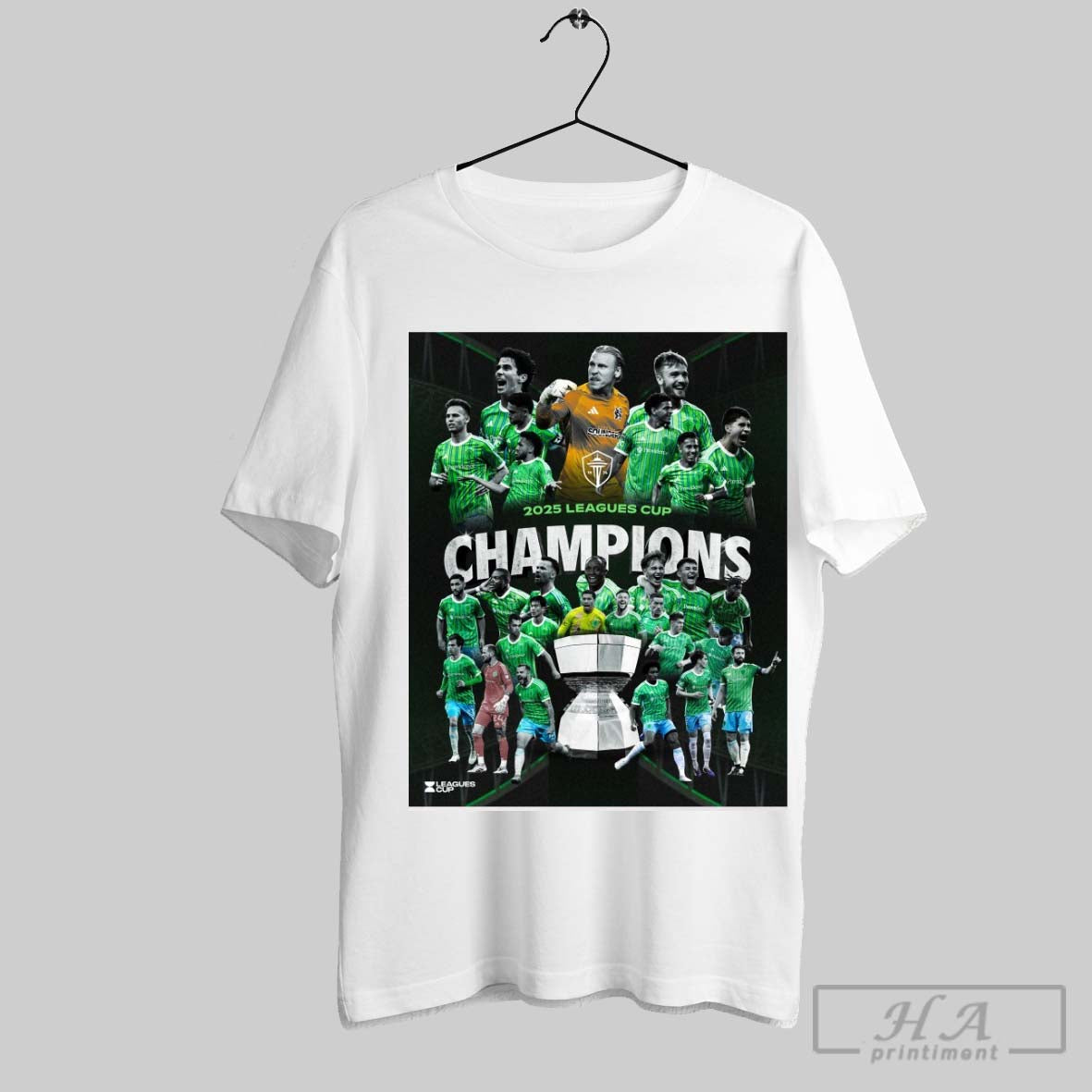 Official Trendy Seattle Sounders Fc Win Leagues Cup Champions 2025 Over Inter Miami Poster Tee