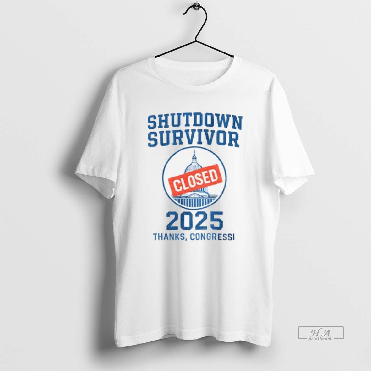 Official Trendy Shutdown Survivor White House Closed 2025