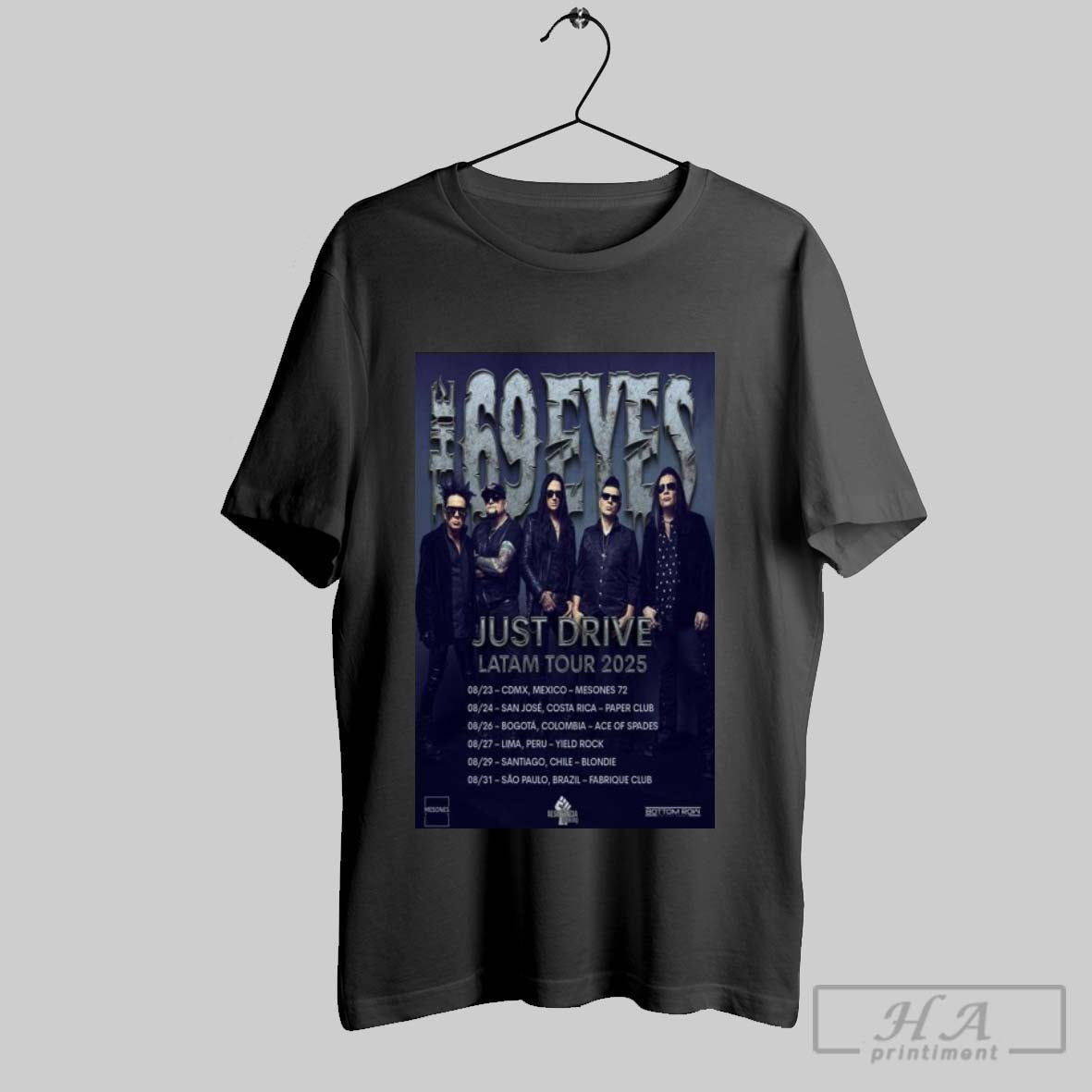 Official Trendy The 69 Eyes Just Drive Latam Tour 2025 Dates