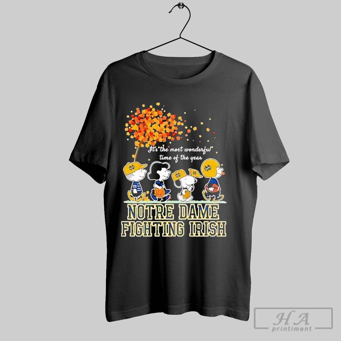 Official Trendy The Peanuts Notre Dame Fighting Irish Its The Most Wonderful Time Of The