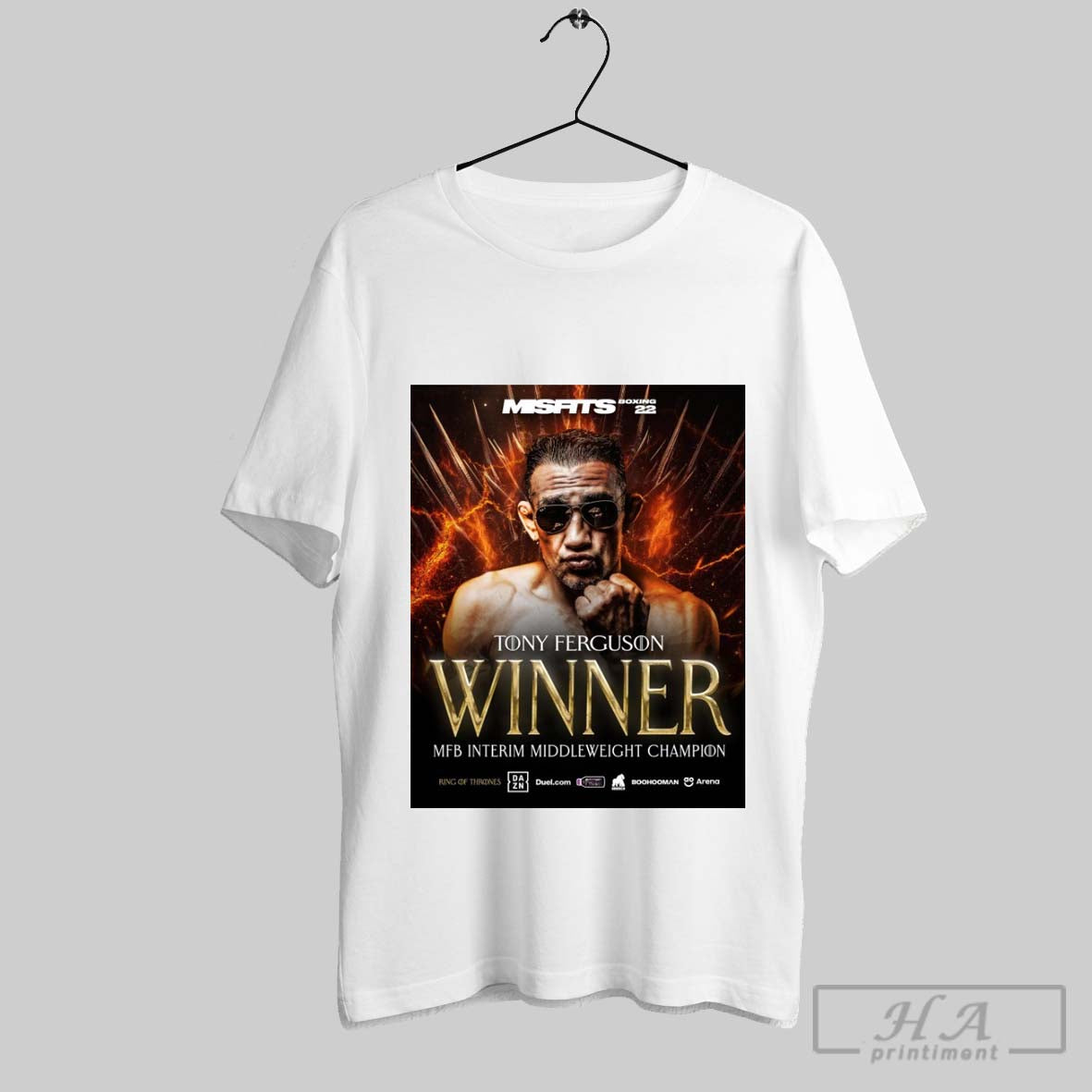 Official Trendy Tony Ferguson Defeats Salt Papi Winner Mfb Interim Middleweight Champions 2025 Poster Tee
