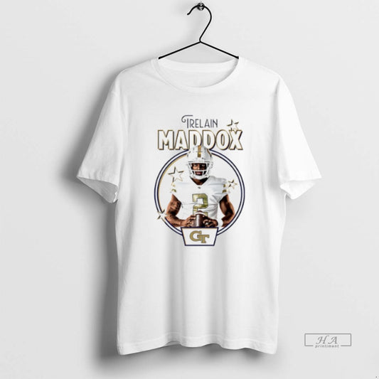 Official Trendy Trelain Maddox Georgia Tech Yellow Jackets Illustrated