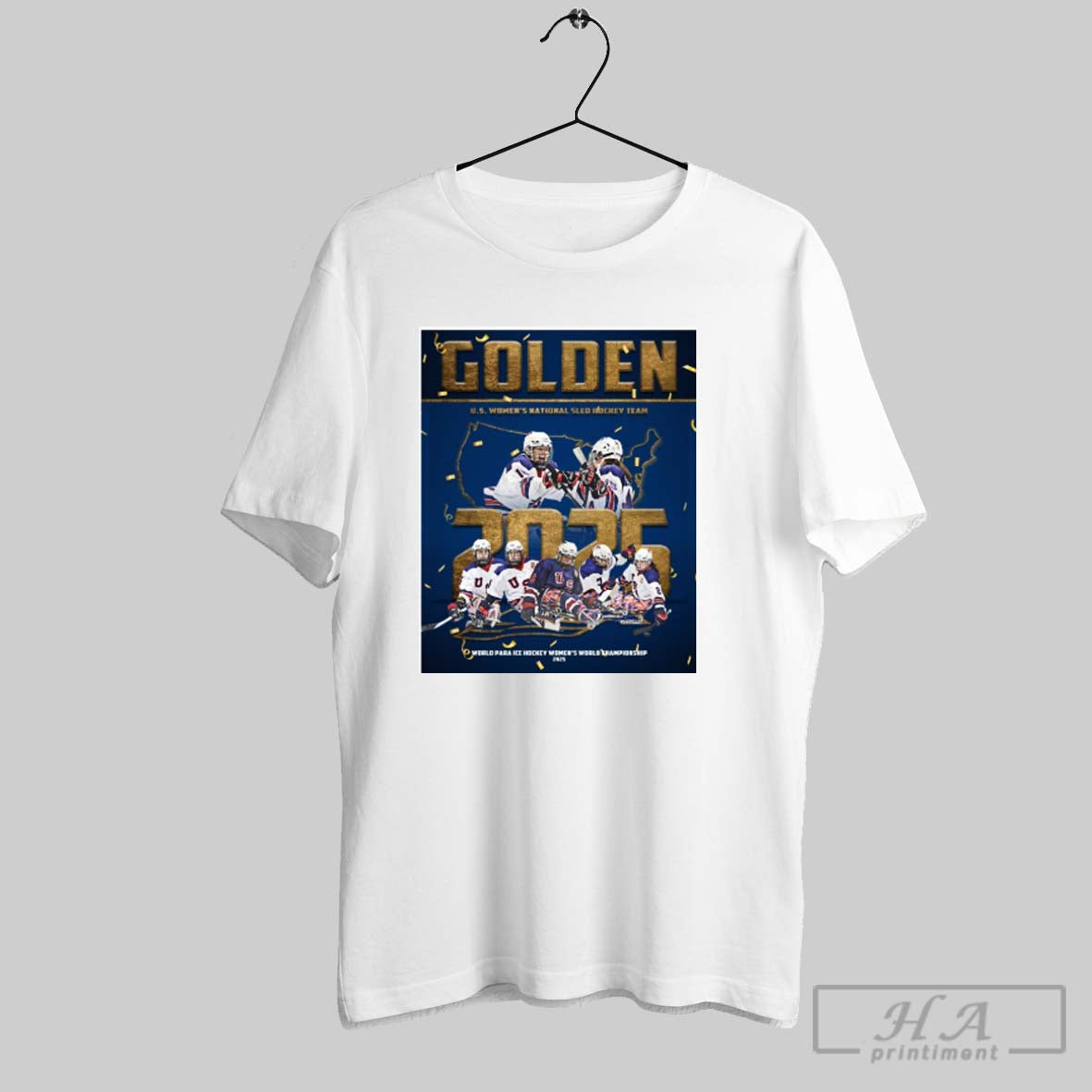 Official U S Womens National Sled Hockey Team Golden World Para Ice Hockey Womens World