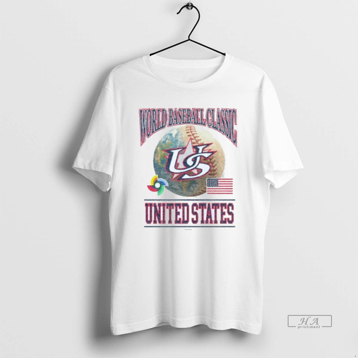 Official United States 2025 World Baseball Classic Scarlet Mens White T-Shirts, Hoodie, Sweatshirt | WearSparks.com
