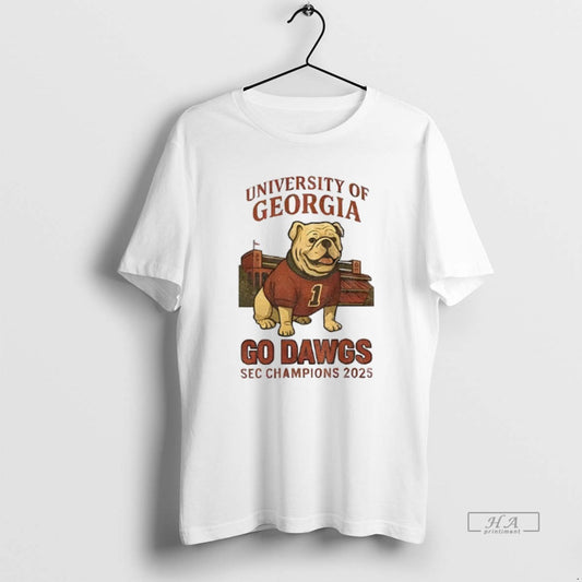Official University Of Georgia Bulldog Football Go Dawgs Sec Champions 2025 T-Shirts, Hoodie, Sweatshirt | WearSparks.com
