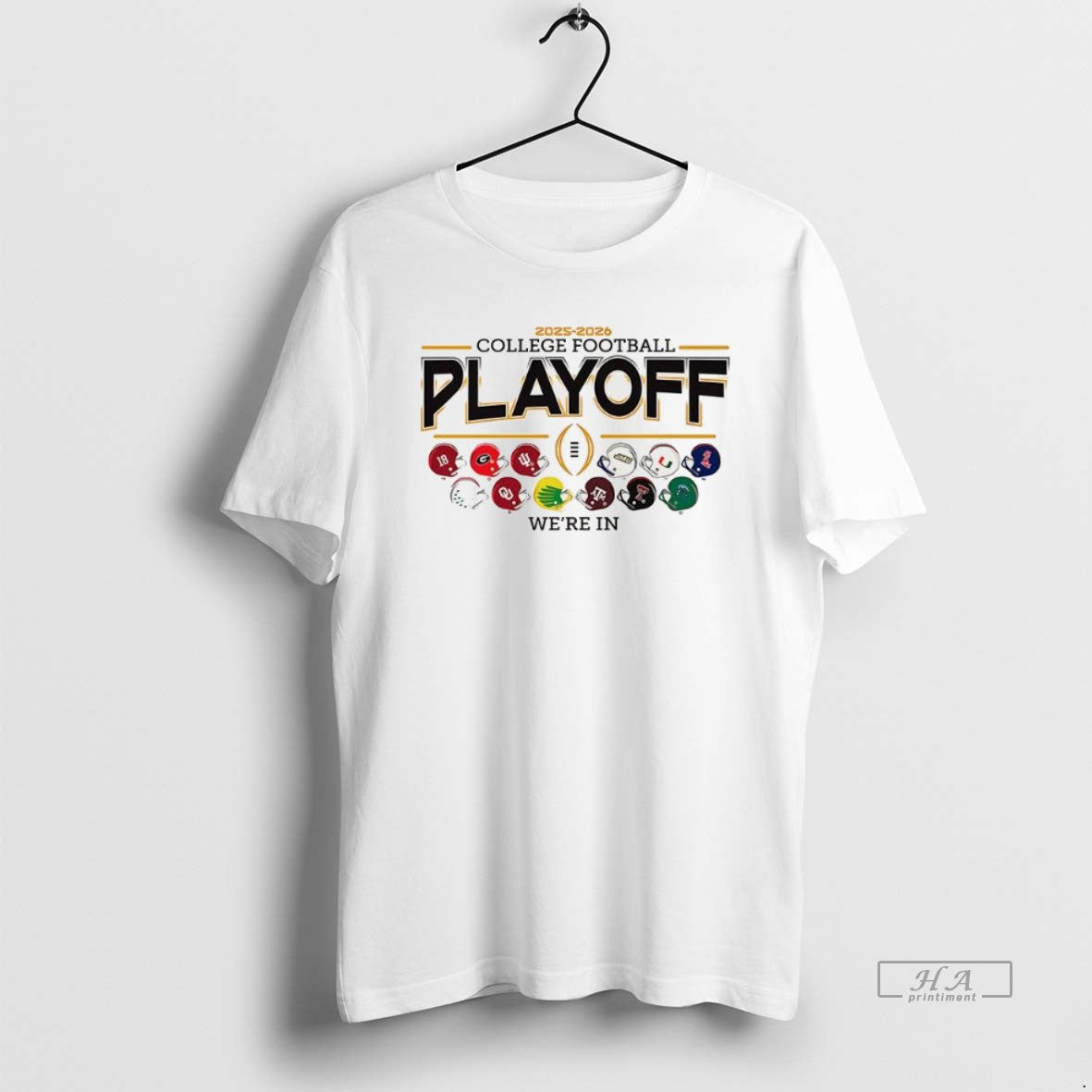 Official Were In 12 Team Football Helmet Cfp Logo T-Shirts, Hoodie, Sweatshirt | WearSparks.com