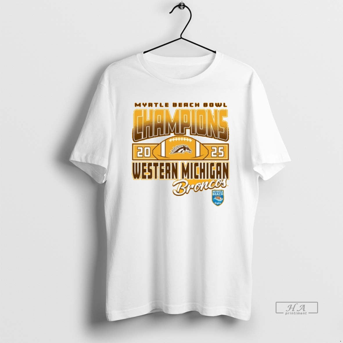 Official Western Michigan Broncos Football 2025 Myrtle Beach Bowl Champions 1 T-Shirts, Hoodie, Sweatshirt | WearSparks.com