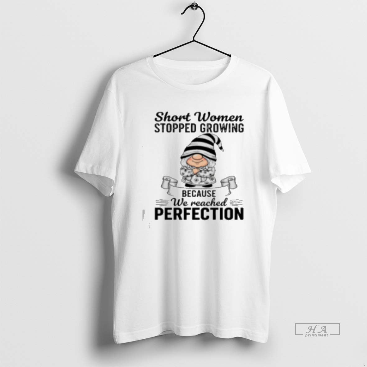 Official Grome Short Women Stopped Growing Because We Reached Perfection Classic Womens T-Shirts, Hoodie, Sweatshirt