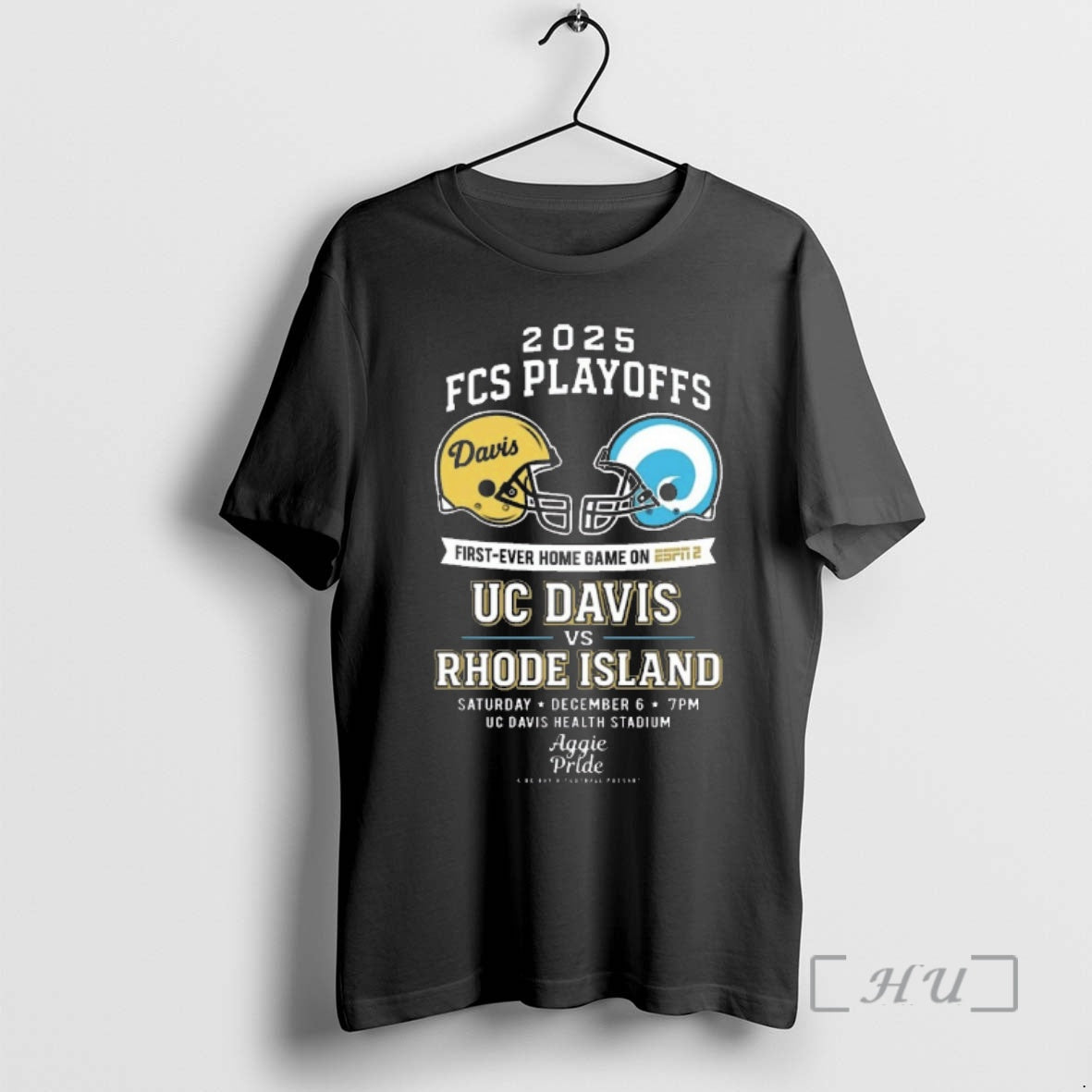 Officials 2025 Fcs Playoffs First Ever Home Game On Espn 2 Uc Davis Vs Rhode T-Shirts, Hoodie, Sweatshirt | WearSparks.com