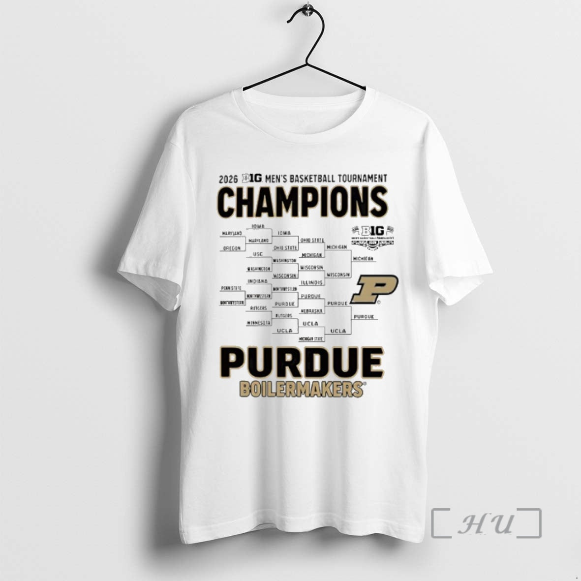 Officials 2026 Big Ten Mens Basketball Tournament Champions Purdue Boilermakers Bracket Premium T Shirts Sweater