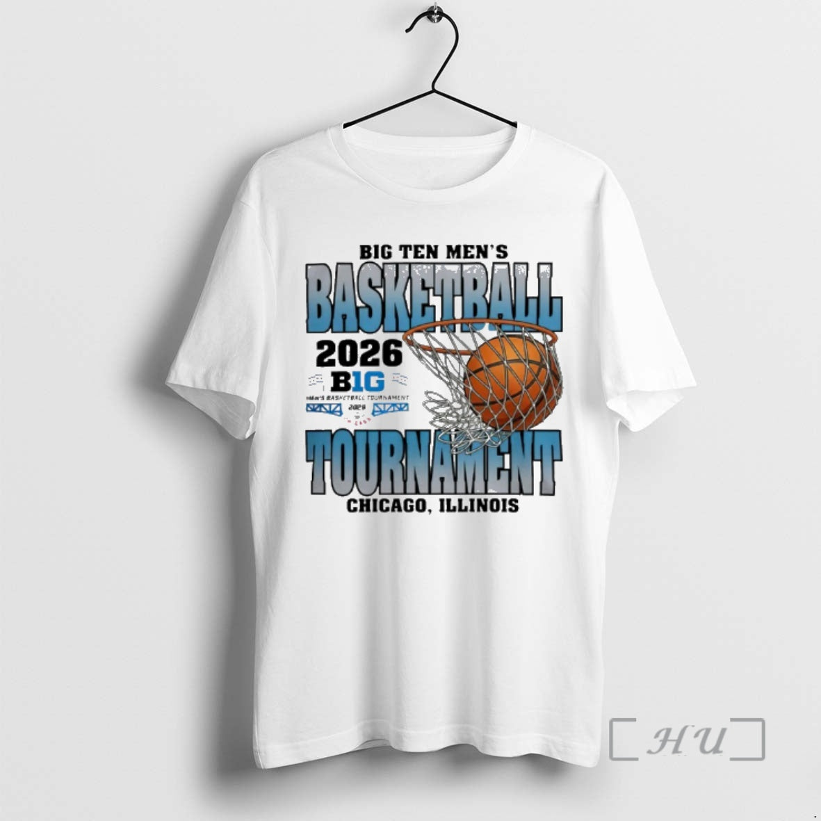 Officials 2026 Big Ten Mens Basketball Tournament Chicago Illinois Logo