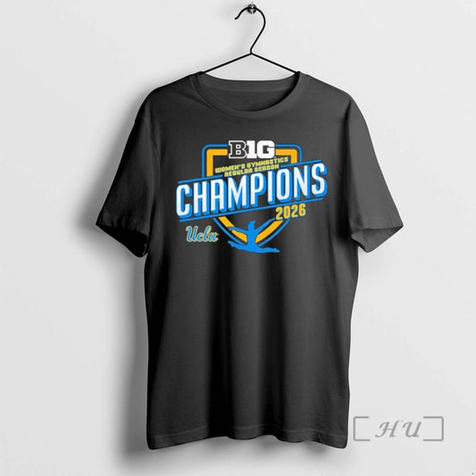 Officials 2026 Big Ten Womens Gymnastics Regular Season Tournament Champions Ucla Bruins Premium T Shirts