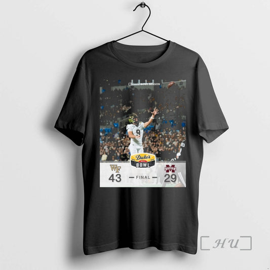 Officials 2026 Dukes Mayo Bowl Wake Forest Defeats Mississippi State Final Score 43 29 Premium T-Shirts, Hoodie, Sweatshirt