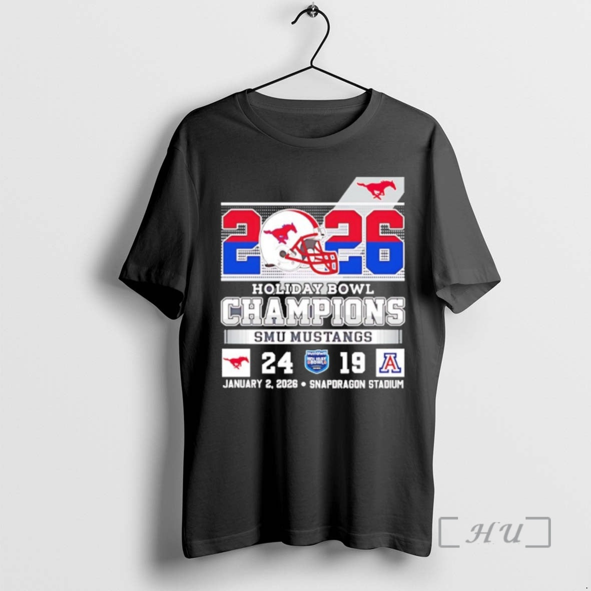Officials 2026 Holiday Bowl Champions Smu Mustangs Bowl Jan 2 Snapdragon Stadium Premium T Shirts Hoodie, Sweatshirt