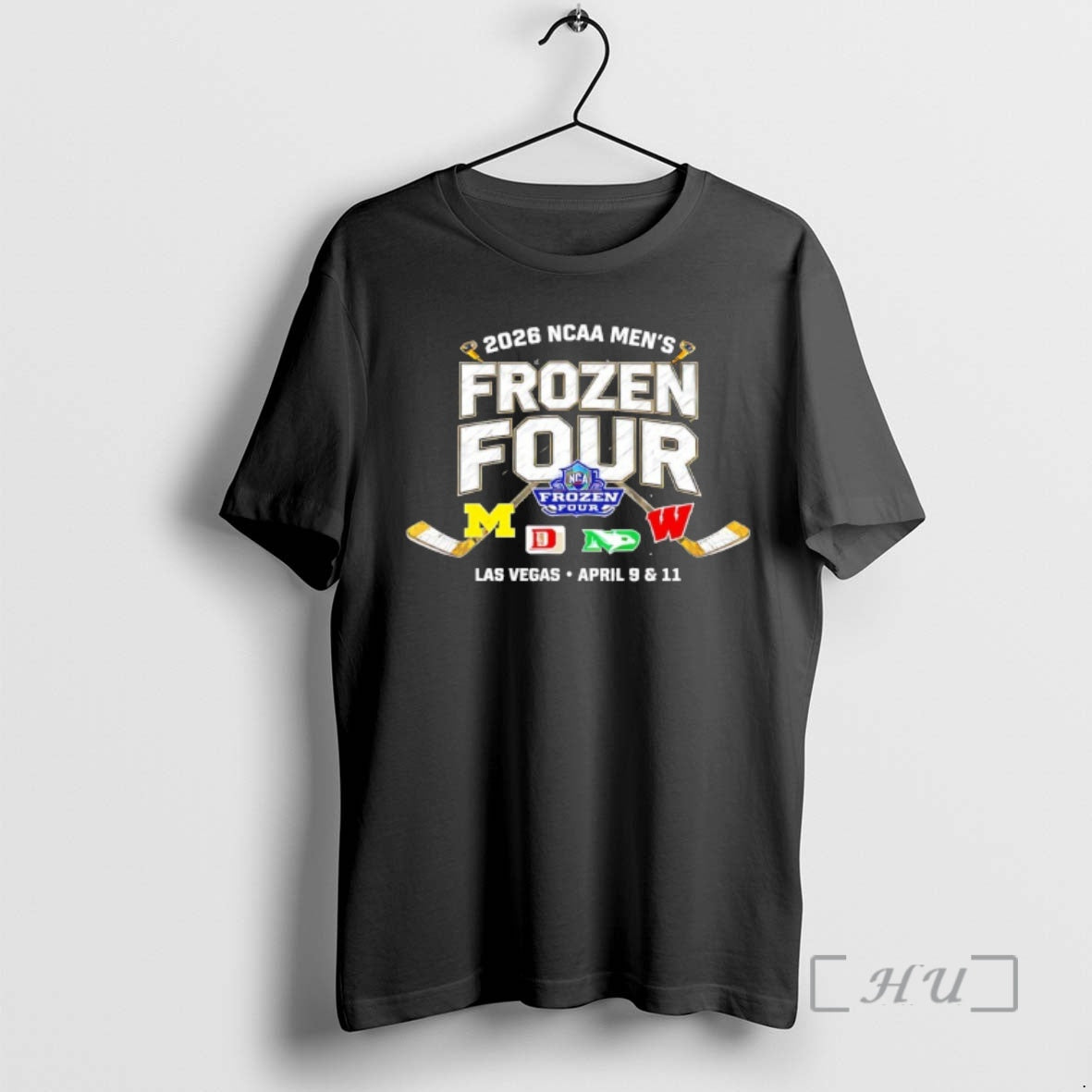 Officials 2026 Ncaa Di Mens Hockey Frozen Four 4 Teams Logos Premium T Shirts Sweater