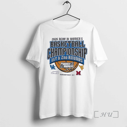 Officials 2026 Ncaa Di Womens Basketball 1st 2nd Rounds Morgantown Wv Premium T Shirts Sweater