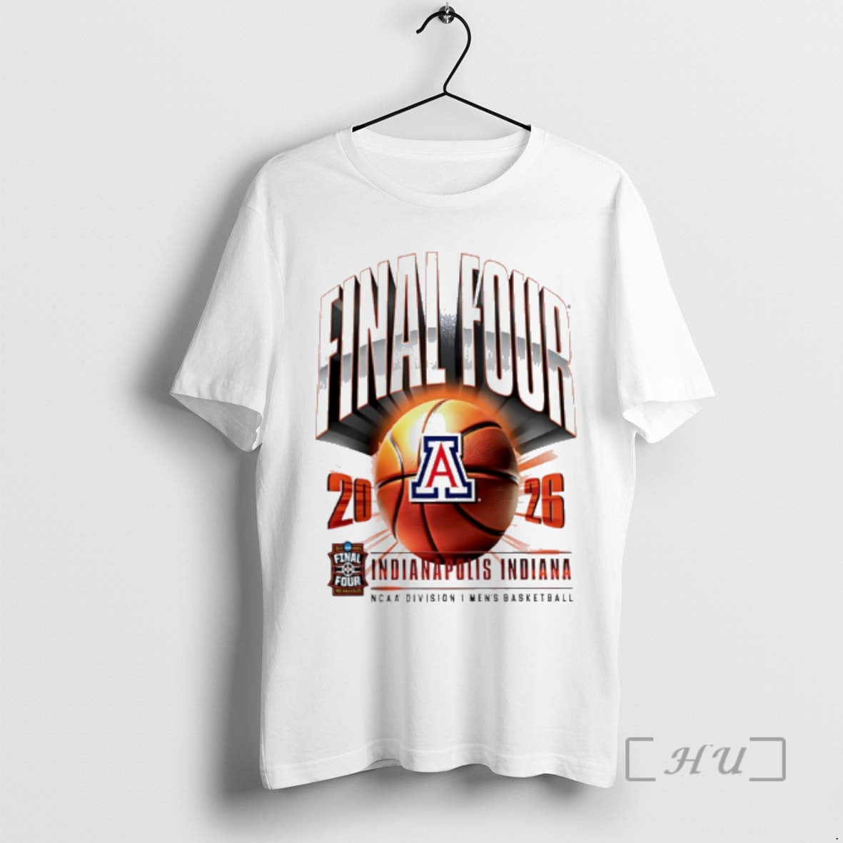 Officials 2026 Ncaa Mens Basketball Tournament March Madness Final Four Arizona Wildcats Premium T Shirts