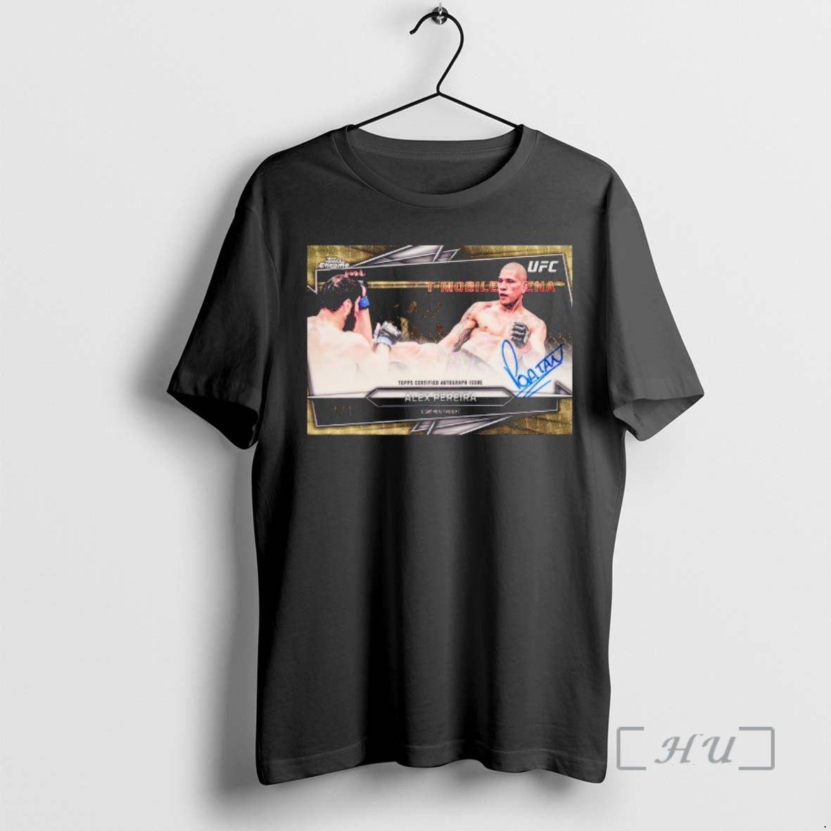 Officials 2026 Topps Ufc Certified Autograph Issue Alex Pereira Light Heavyweight Signature Premium T Shirts
