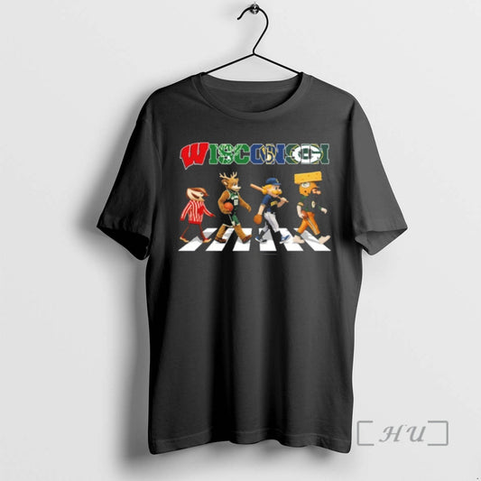 Officials 2026 Wisconsin Mascot Abbey Road T-Shirts, Hoodie, Sweatshirt | WearSparks.com