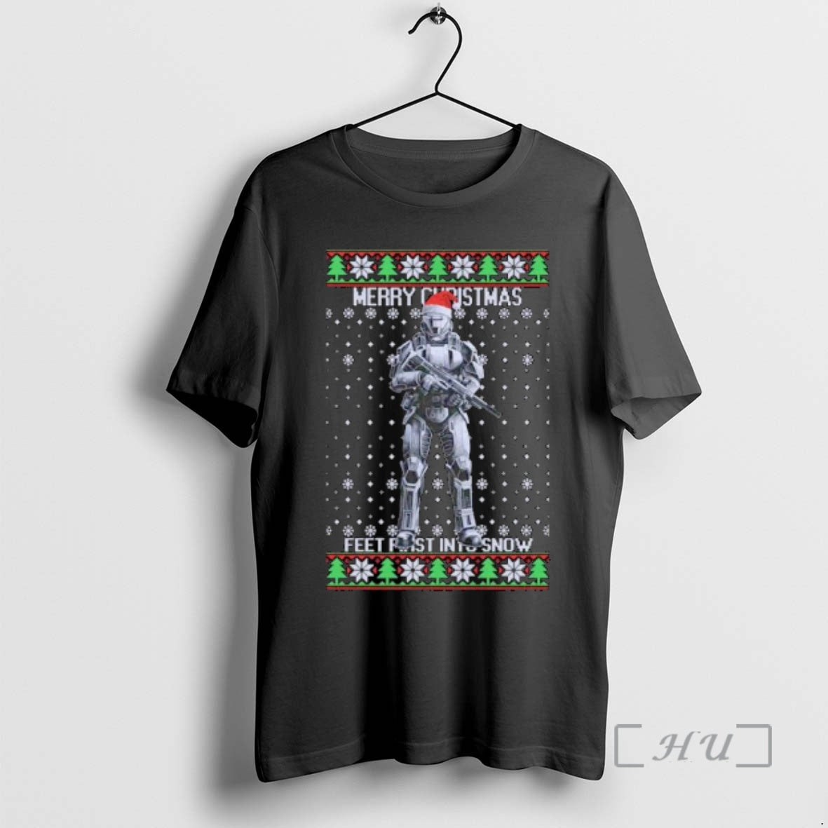 Officials Airsoft Odst Merry Xmas Feet First Into Snow Ugly Christmas Ornaments Premium T Shirts Hoodie, Sweatshirt