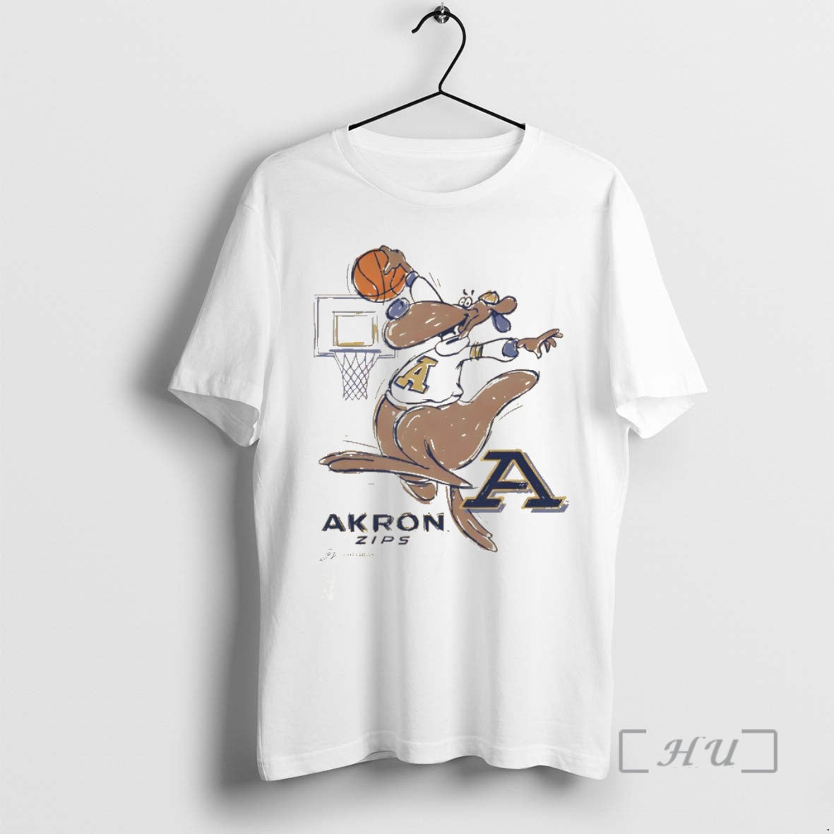 Officials Akron Zip Cartoon Basketball