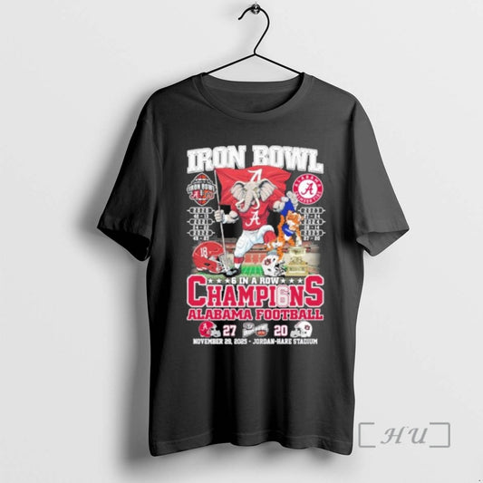 Officials Alabama 6 In A Row Defeat Auburn 27 20 Champions Premium T Shirts Sweater Hoodie, Sweatshirt | WearSparks.com