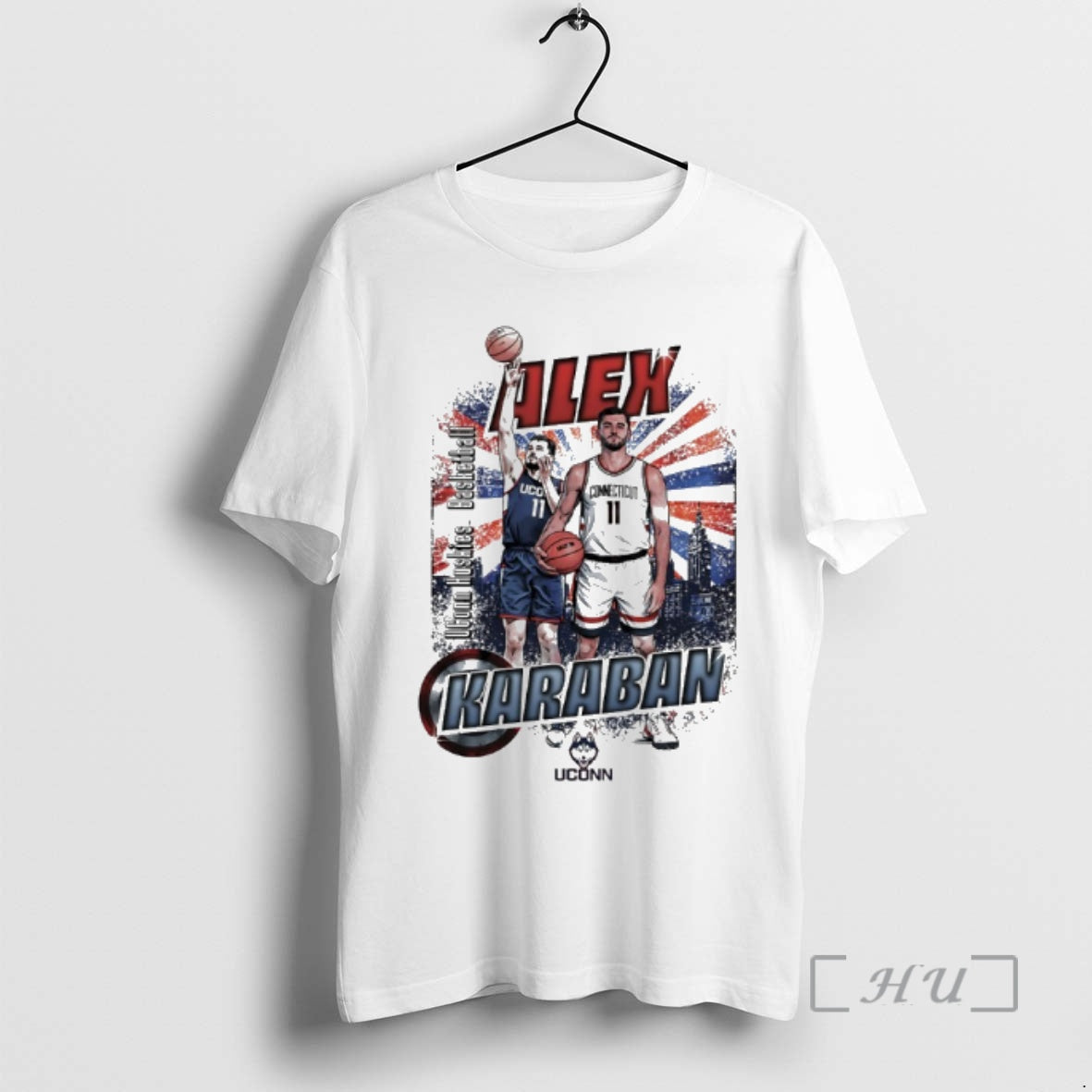 Officials Alex Karaban Uconn Huskies Mens Basketball Graphic Vintage