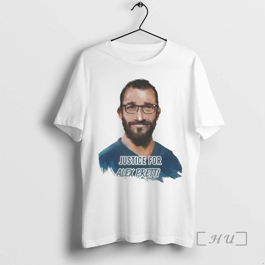 Officials Alex Pretti Big Face Justice For Alex Pretti Art T-Shirts, Hoodie, Sweatshirt | WearSparks.com