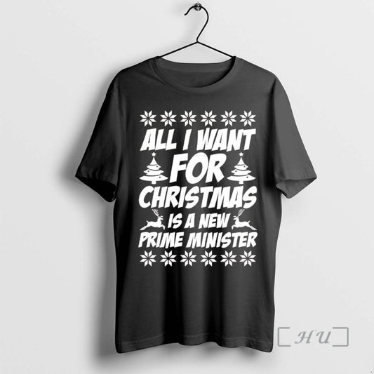Officials All I Want For Christmas Is A New Prime Minister Premium T Shirts Sweater Hoodie, Sweatshirt | WearSparks.com