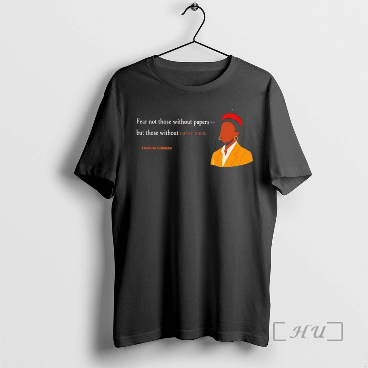 Officials Amanda Gorman Fear Not Those Without Papers Tee Hoodie, Sweatshirt | WearSparks.com