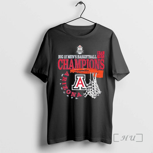 Officials Arizona Wildcats 2026 Big 12 Mens Basketball Conference Tournament Champions Premium T Shirts Sweater