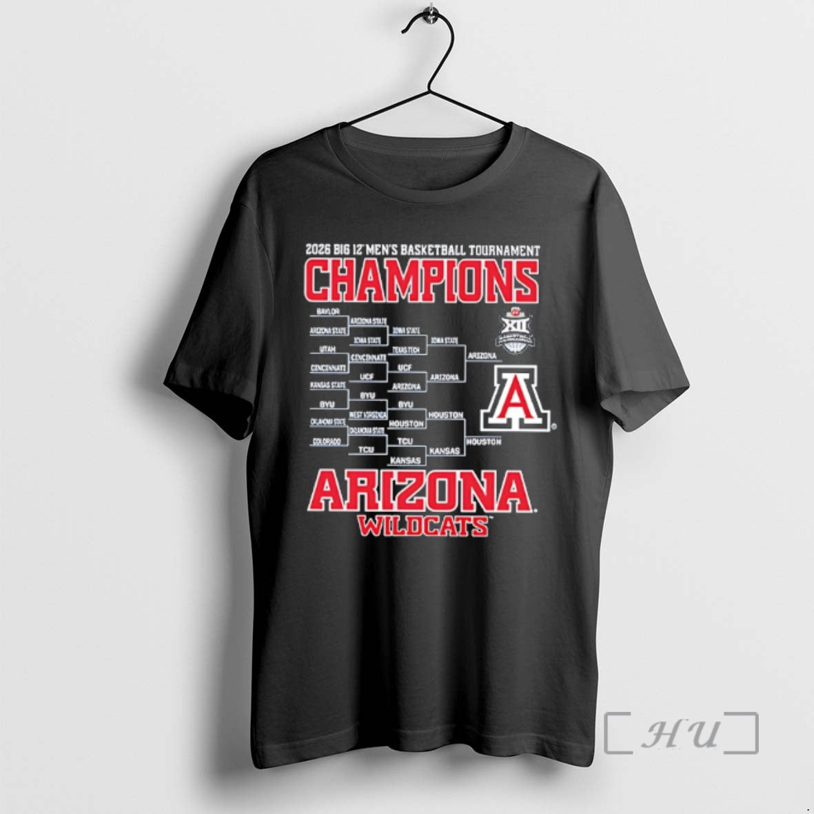 Officials Arizona Wildcats 2026 Big 12 Tournament Champs Bracket