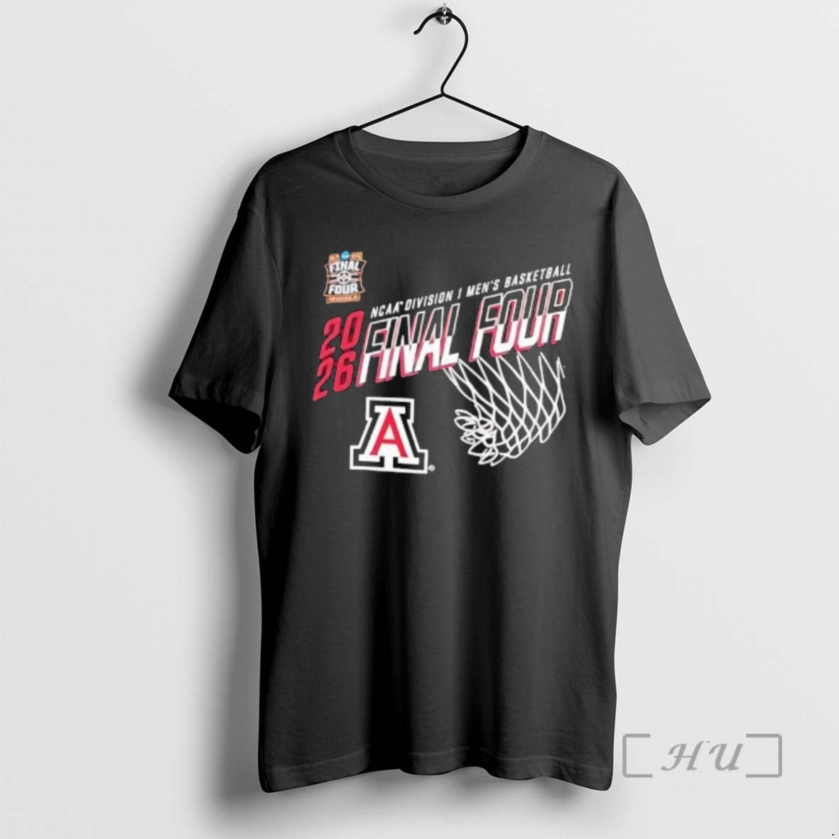 Officials Arizona Wildcats 2026 Ncaa Division I Mens Basketball Final Four Net Premium T Shirts