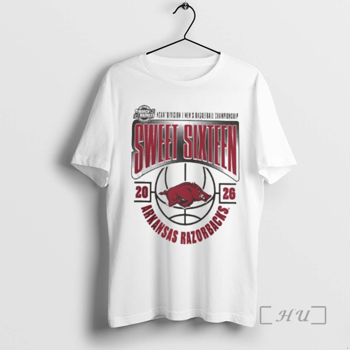 Officials Arkansas Razorbacks 2026 Ncaa Mens Basketball Tournament March Madness Sweet 16 Premium T Shirts
