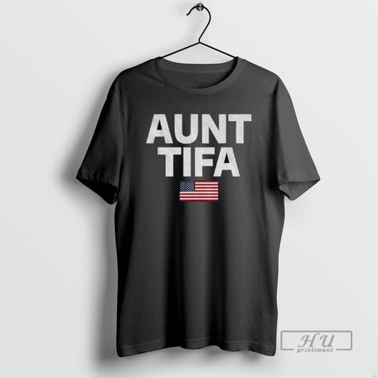 Officials Aunt Tifa American Flag Political T Shirt