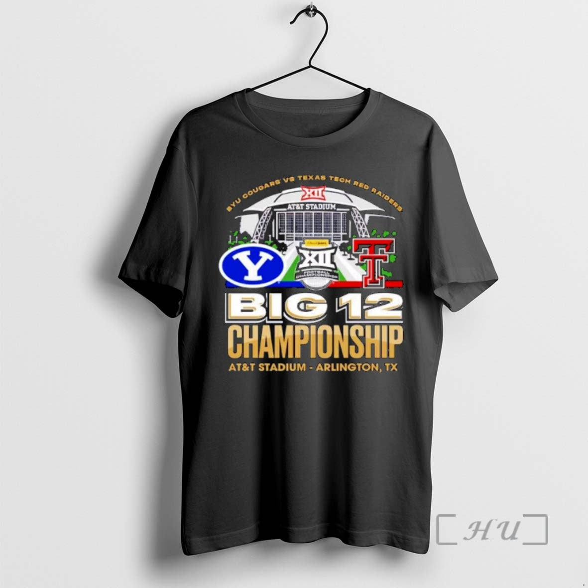 Officials Byu Cougars Vs Texas Tech Red Raiders 2025 Big 12 Football Championship Stadium Ornaments T-Shirts, Hoodie,...