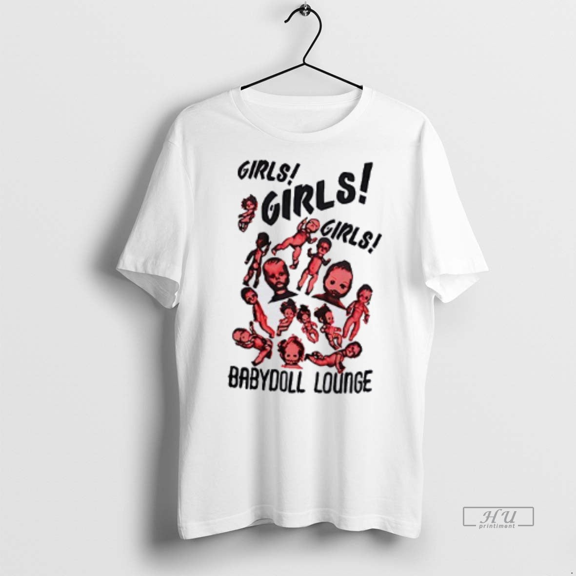Officials Baby Doll Lounge Girls Girls 1980s T Shirt Sweater