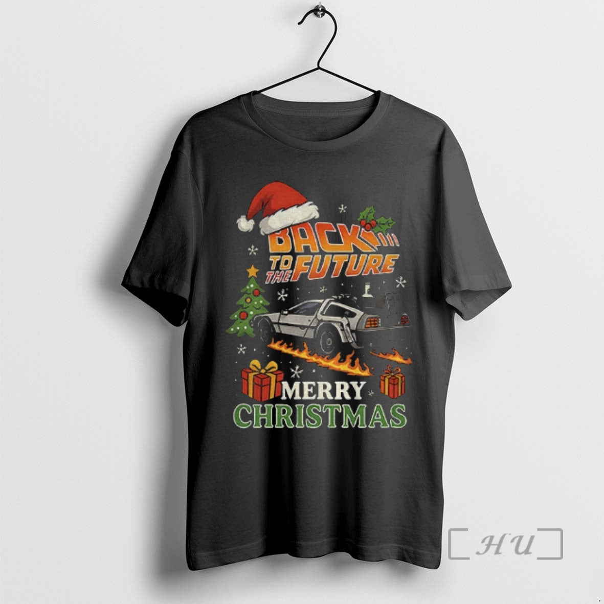 Officials Back To The Future Merry Christmas Santa Hat Merry Christmas Premium T Shirts Sweater Hoodie, Sweatshirt