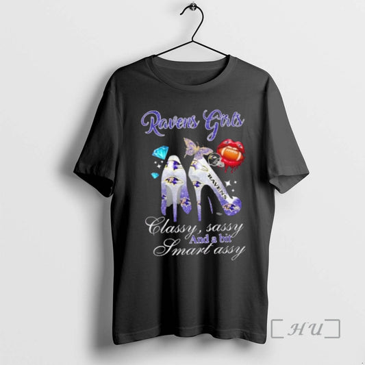 Officials Baltimore Ravens Girls High Heels Classy Sassy And A Bit Smart Assy Premium T-Shirts, Hoodie, Sweatshirt