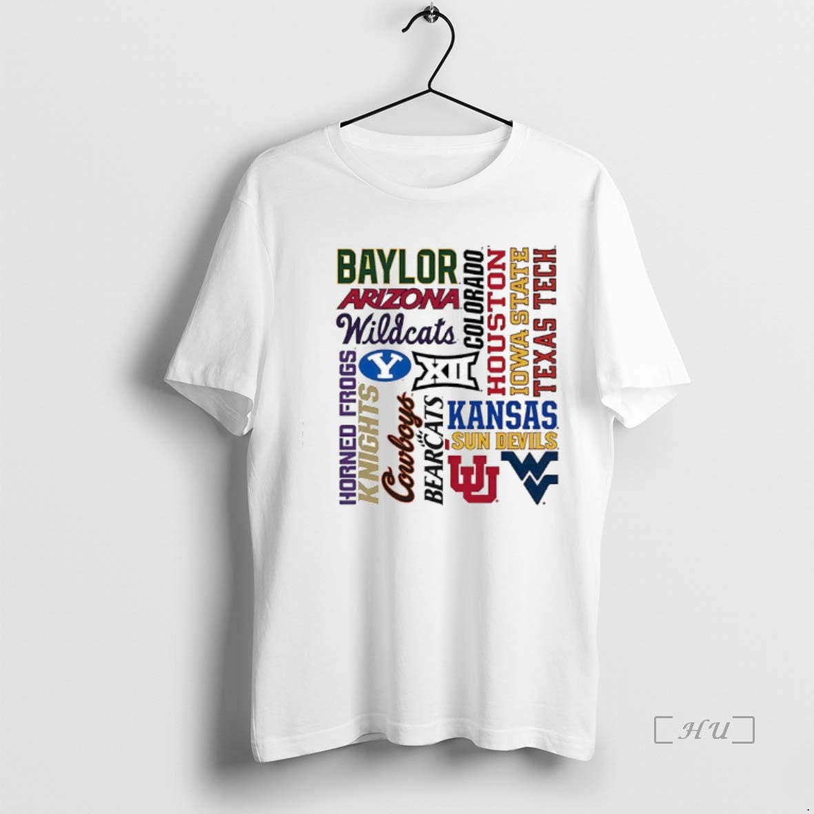 Officials Big 12 Team Wordmarks Logo T-Shirts, Hoodie, Sweatshirt | WearSparks.com