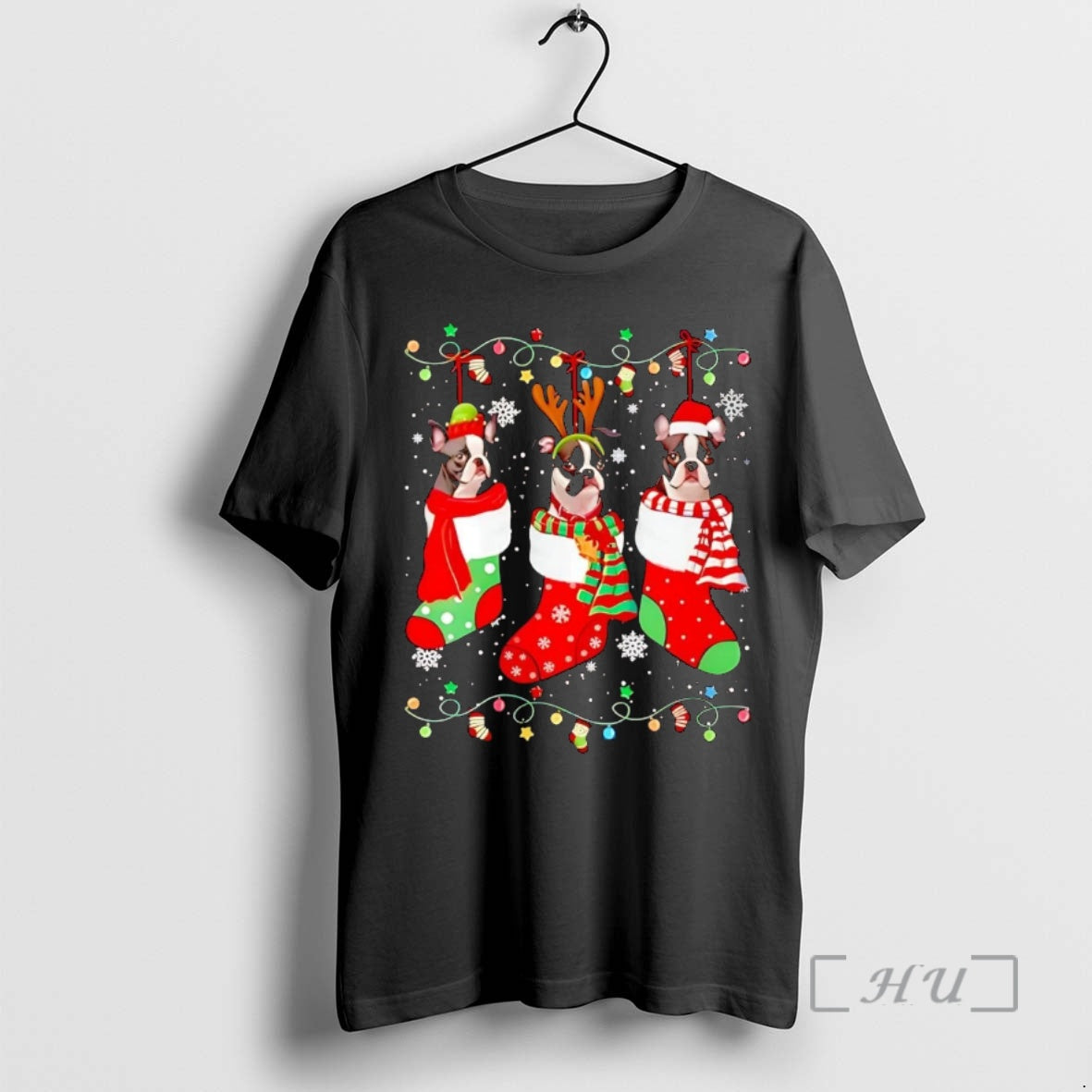 Officials Boston Terrier In Christmas Socks T-Shirts, Hoodie, Sweatshirt | WearSparks.com