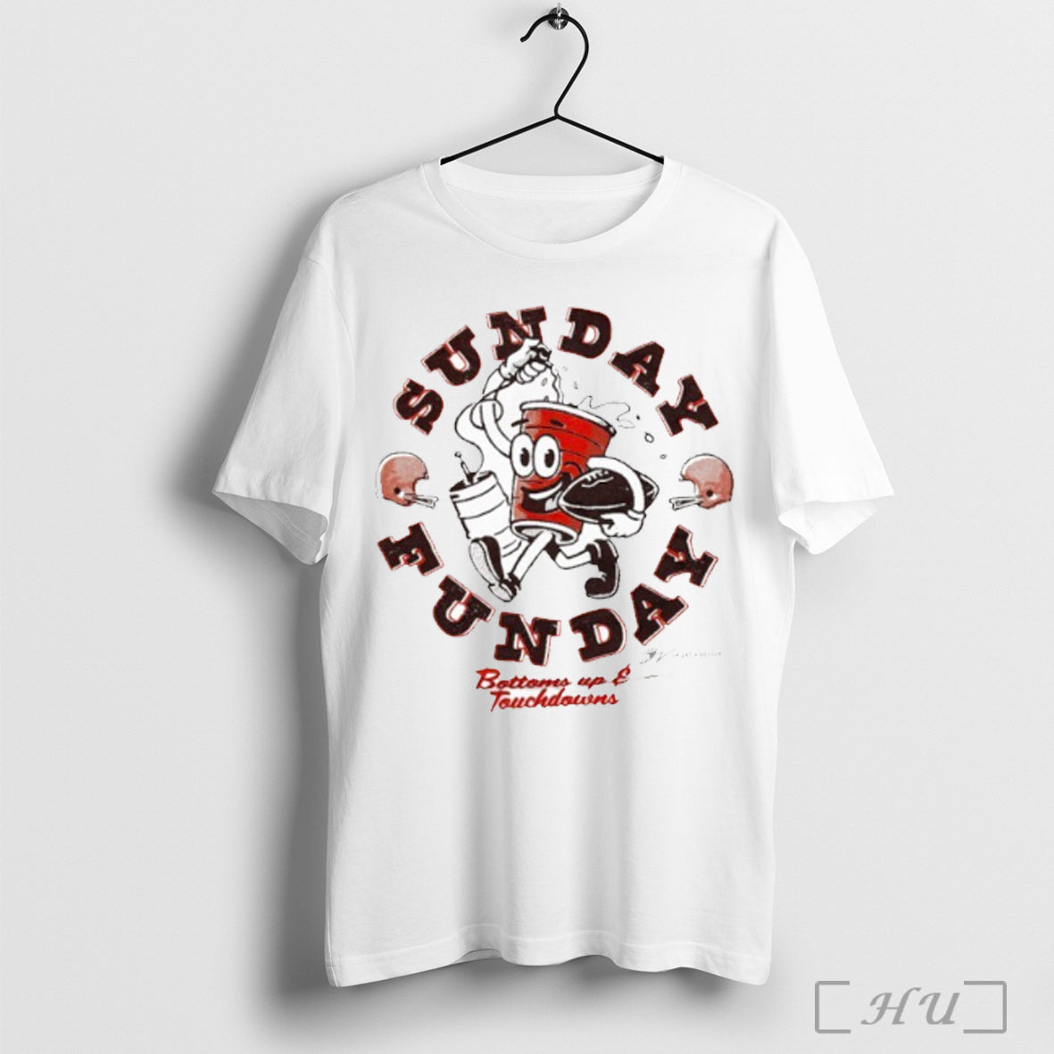 Officials Bottoms Up Touchdowns Sunday Funday Shirt T Shirt